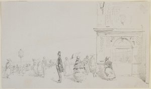 La explanada en Dieppe, 1857 de James Abbott McNeill Whistler